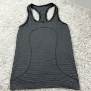 Lululemon Swiftly Tech Tank Hyper Stripe Black White